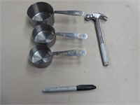 Measuring Cups and Multi-Tool Craft Hammer