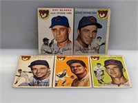 1954 Topps (5 Diff Cubs) Partial Set of 115