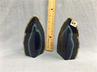 Choice on 4 (64-67): agate book ends         (g 22