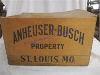 ANHEUSER WOOD BOX