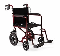 Medline Basic Aluminum Transport Wheelchair W/