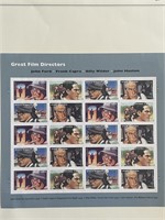 2012 Great Film Directors stamp set of 20