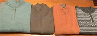 4 Zipper Front Sweaters - Men's