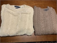 2 Cable Knit Men's Sweaters