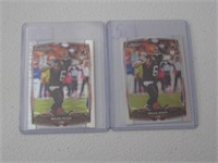 2 CARD LOT 2014 TOPPS CHROME MINI SP BRIAN HOYER