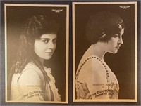 4 x Silent Film Actor Postcards (1915)