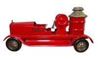 Vintage Turner Toy Pressed Steel Fire Pumper Truck