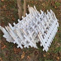 Lot of Small White Decorative Fencing