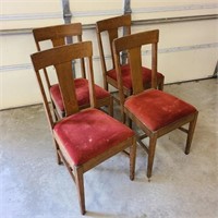 Lot of 4 Matching Antique Chairs