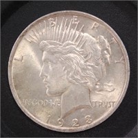 US Silver Coin 1923 Peace Silver Dollar $1, circul