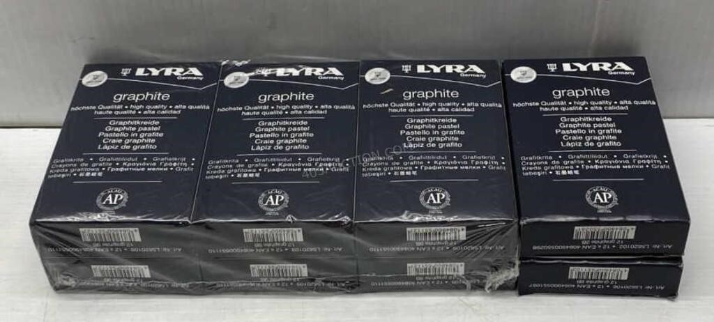 8 Packs of Lyra Graphite 2B Crayons - NEW