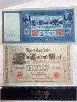 1910 GERMAN MARK NOTES