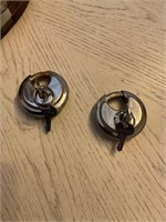2- brinks disc locks with keys- not same key