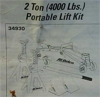 AC Delco 2-ton portable lift kit and carrying bag