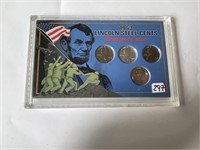 1943 Emergency Issue Lincoln STEEL Cents 4 Coin