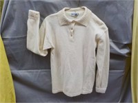 Peter Valentine Ivory, Beaded Pullover Small