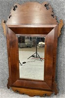 Antique Chippendale Wood Framed Wall Mirror