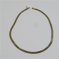 Necklace - stamped 925 Italy - Silver Gilt? - 16"