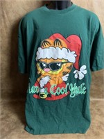 Cloth Tag Christmas Garfield Tshirt