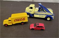 First Gear Die Cast Tow Truck, Coca Cola Truck &