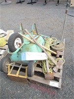 Hand Cart, Wheelbarrow, Misc Tools, Sprinkler