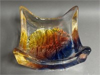 Decorative 20th Century Glass Dish