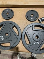 BalanceFrom CastIron Dumbell Plates, 55LB Set