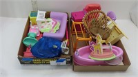 2 flats of dollhouse supplies