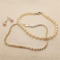Pearl Bracelet Earrings