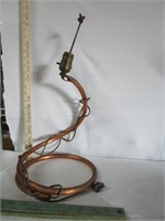 Retro Lamp Made From Copper Pipe