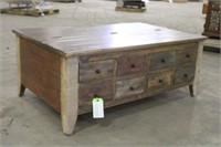 Coffee Table With (8) Drawers, 30"x50"x20" Aoorox.