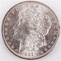 Coin 1891-S Morgan Silver Dollar Gem B.U.