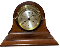 Vintage Salem Brass Ships Alarm Bell Clock
