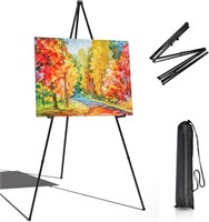 63 Inches Portable Artist Easel Stand - Black