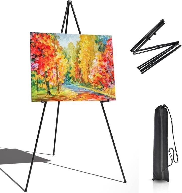 63 Inches Portable Artist Easel Stand - Black
