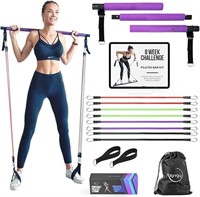 NEW - Portable Pilates Bar Kit with Resistance