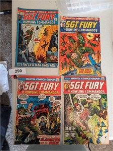 (4) SGT. Fury Comic Books