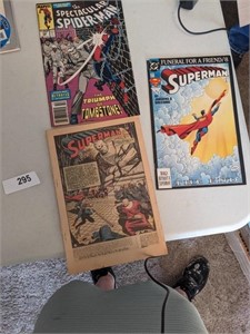 (3) Comic Books: Superman & Spider Man
