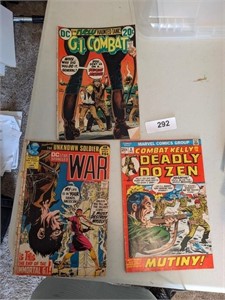 (3) Comic Books: GI Combat, Deadly Dozen