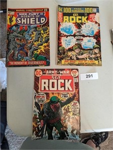 (3) Comic Books: Sgt Rock, Agents of Shield
