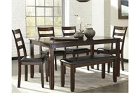 Coviar Dining Room Table and Chairs with Bench