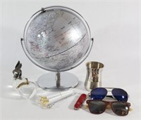 Desk Globe, Sun Glasses, Pens, Paper Weights