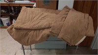 King size suede duvet with two pillow covers