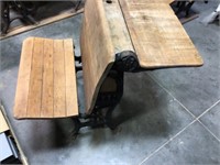 antique double fold desk