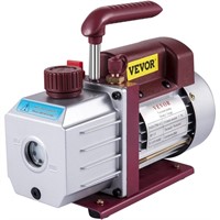 VEVOR 4.5CFM 1-3HP Vacuum Pump 110V 2 Meter Valve