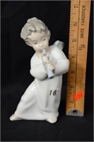 LLADRO ANGEL WITH FLUTE