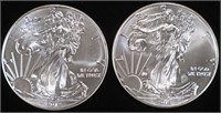 (2) 2012 AMERICAN SILVER EAGLES