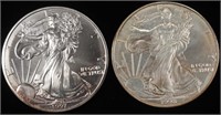 1997 & 1998 AMERICAN SILVER EAGLES