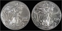 2011 & 2012 AMERICAN SILVER EAGLES