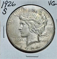 1926-S Peace Dollar - VG